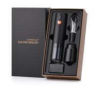 YYDSBAYS Electric Wine Bottle Opener Automatic Corkscrew Professional for Wine Lovers Luxury Gift (Rose Gold, Set, Gift Box, Rechargeable, One-Touch)