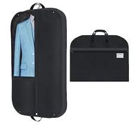 YYDSLEE Suit Bag 43"x24"x4" Garment Bags Breathable Suit Travel Bag Clothes Covers Bag with Carrying Handle Suits Carrier with Zipper Oxford Foldable Waterproof Garment Covers for Clothes Travel Black