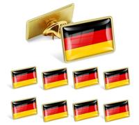 YYDSPin 25/Pack Official Germany Flag Pins Bulk - Metal German National Lapel Pin