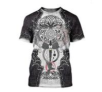 YYDSR Men T-Shirt Summer Myth of Viking Odin 3D All Over Print Harajuku Fashion Short Sleeve Unisex Tops(US Size),Tree of Life Viking,M