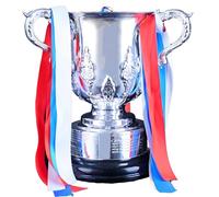 YYDSTES England Football League Winner's Trophy Replica With Colourful ribbon English Soccer EFL Cup Championship Trophies Fans Home Decor Commemorative Collection Display Ornaments Resin,44cm
