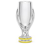 YYDSTES Europa Super Cup Trophy Replica, Champions Trophy Collectibles | Plated Silver Resin Football Trophy,Sports League Memorabilia, Display Decor for Office, Club & Home, Gifts for Football Fans