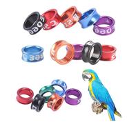 YYDSWTW Bird identification rings Parrot leg bands Lightweight leg bands Random colors Distinguishing birds for doves Closed_50pcs 7mm