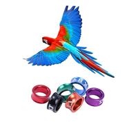 YYDSWTW Bird Identification Rings Parrot Leg Bands Random Numbers Aluminum Alloy for Parakeets Closed_50pcs 4.7mm