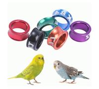 YYDSWTW Parrot leg rings Poultry Numbered Aluminum bird Parrots identification Closed_50pcs 5mm