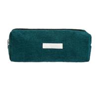 YYDSWTW Pen Bag Pouch Corduroy Portable Large Capacity with Smooth Zipper Stripe Desk Organizer Practical Durable No Deformation Navy