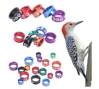YYDSWTW Pigeon leg rings Poultry Durable Aluminum alloy bands for poultry distinguishing Closed_50pcs 4.7mm