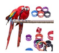 YYDSWTW Pigeon Leg Rings Poultry Leg Rings Aluminum Alloy Leg Bands Durable for Finches Bird Identification Closed_50pcs 8mm