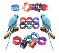 YYDSWTW Poultry leg rings Leg bands for birds Durable Numbered doves distinguishing Open_50pcs 6mm