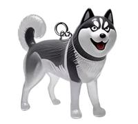 YYDSWTW Souvenir Keyring Dog Hair Keychain Transparent Container 1 Pack Portable Hanging Charm Shape For Owners Pet Memorial A