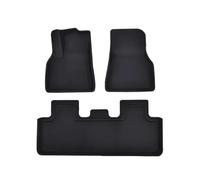 YYEFNMAZ All Weather Floor Mats Compatible for Tesla Model Y 2017-2025 And Model 3 2021-2025 Trunk Liners Full Protection Car Accessories(Red,Right-hand drive)