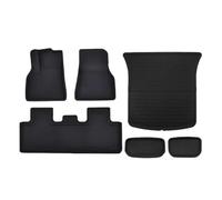 YYEFNMAZ All Weather Floor Mats Compatible for Tesla Model Y 2017-2025 And Model 3 2021-2025 Trunk Liners Full Protection Car Accessories(WHITE,Left-hand drive)