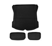 YYEFNMAZ All Weather Floor Mats Compatible for Tesla Model Y 2017-2025 And Model 3 2021-2025 Trunk Liners Full Protection Car Accessories(Pink,Right-hand drive)