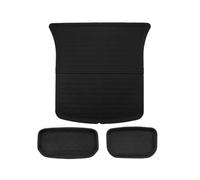YYEFNMAZ All Weather Floor Mats Compatible for Tesla Model Y 2017-2025 And Model 3 2021-2025 Trunk Liners Full Protection Car Accessories(PURPLE,Right-hand drive)