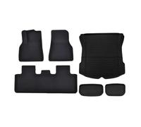 YYEFNMAZ All Weather Floor Mats Compatible for Tesla Model Y 2017-2025 And Model 3 2021-2025 Trunk Liners Full Protection Car Accessories(Green,Right-hand drive)