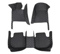 YYEFNMAZ Car Floor Mat Compatible for Nissan Patrol Patorōru Y61 1997-2016 7 Seat Auto Interior Carpets Rugs(Black White)