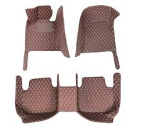 YYEFNMAZ Car Floor Mat Compatible for Nissan Patrol Patorōru Y61 1997-2016 7 Seat Auto Interior Carpets Rugs(Coffee)