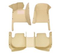 YYEFNMAZ Car Floor Mat Compatible for Nissan Patrol Patorōru Y61 1997-2016 7 Seat Auto Interior Carpets Rugs(Beige)