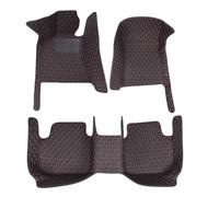 YYEFNMAZ Car Floor Mat Compatible for Nissan Patrol Patorōru Y61 1997-2016 7 Seat Auto Interior Carpets Rugs(Black Red)