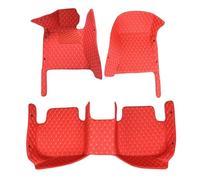 YYEFNMAZ Car Floor Mat Compatible for Nissan Patrol Patorōru Y61 1997-2016 7 Seat Auto Interior Carpets Rugs(Red)
