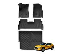 YYEFNMAZ Car Floor Mats Cargo Liner Trunk Backrest Mat TPE 3D Left Rudder Compatible for Trax 2024 2025(24TRAX 4PCS)