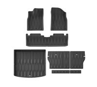 YYEFNMAZ Car Floor Mats Compatible for BYD Song PRO DM-i 2025 TPE 3D Cargo Liner Trunk Backrest Pad All Weather Black(LHD 8P)