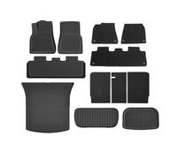YYEFNMAZ Car Floor Mats Compatible for Tesla Model Y Juniper 2025 Double Layer Carpets TPE Trunk Pads Non-slip Cargo Liner(Double Layer 12PCS)
