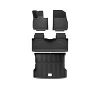 YYEFNMAZ Car Floor Mats Compatible for Xpeng G6 2023 2024 Cargo Liner Trunk Pad TPE 3D Odorless Tray Set BLACK(G6 LHD 4pcs)