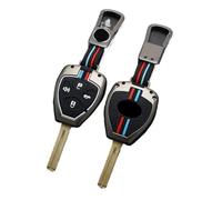 YYEFNMAZ Car Key Case Bag Cover Compatible for Toyota Auris HiLux Corolla Fortuner Prado Verso Camry Reiz Yaris Vitz Vios Rav4 Protective Shell Fob(Gun Color Set-3)