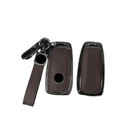 YYEFNMAZ Car Key Case Cover Shell Compatible for Mercedes Benz AMG A C E S G Class GLC CLE CLA GLB GLS W177 W205 W213 W222 X167 Zinc Alloy Leather(Brown-A)