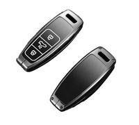 YYEFNMAZ Car Key Case Full Cover Protection Shell Compatible for Audi A3 A4 B9 A6 A7 4K A8 E-tron Q5 Q8 C8 D5 SQ8 Accessorie(D-black)