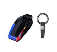 YYEFNMAZ Car Key Case Protection Cover Bag Compatible for BMW 5 6 7 Series 530le Gt X3 X4 730li 740 G12 G30 G31 G32 I8 I12 I15 Auto Keychain Parts(Type B With Buckle)