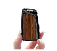 YYEFNMAZ Car Smart Remoter Key Case Cover Compatible for VW Tiguan MK1 MK2 Magotan Passat B8 Polo Golf 5 6 7 Holder Shell(B-brown)