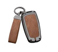 YYEFNMAZ Car TPU Zinc Alloy Key Case Bag Car Key Chain Metal Key Shell Compatible for BMW M E39 E46 E60 E90 F10 F15 F20 F25 F30 G05 G01 F01 G80 G01(Gun Black Brown 1)