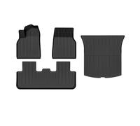 YYEFNMAZ Car Trunk Mat Compatible for Tesla Model Y 2025 Juniper TPE Floor Mats Cargo Liner All Weather Trunk Mats Floor Liner Backrest Mats(4PCS sets)