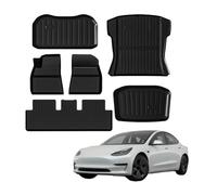 YYEFNMAZ Custom Fit Floor Mats Compatible for Tesla Model 3 2017-2023 6 Pack Floor Liners(Type 2)
