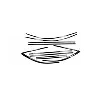 YYEFNMAZ Exterior Window Molding Strip Sill Side Cover Trim Compatible for Audi A4 Allroad Wagon Avant 2017-2024 Stainless Steel Black 10PCS