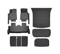 YYEFNMAZ Floor Liners Fully Surrounded Mats Compatible for Tesla Model Y Juniper 2025 With Door Sill Protector Front Rear Cargo Liner Juni TPE(9PCS Set)