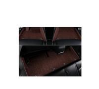 YYEFNMAZ Floor Mat Interior ECO Material Double Layers Real Leather White Compatible for Tesla Model Y 3 Custom Fit Car Accessories(Coffee m 3)