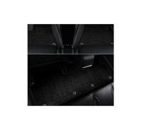 YYEFNMAZ Floor Mat Interior ECO Material Double Layers Real Leather White Compatible for Tesla Model Y 3 Custom Fit Car Accessories(Black m 3)