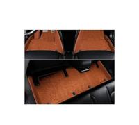 YYEFNMAZ Floor Mat Interior ECO Material Double Layers Real Leather White Compatible for Tesla Model Y 3 Custom Fit Car Accessories(Brown m 3)