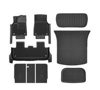 YYEFNMAZ Floor Mat With Door Sill Strip Compatible for Tesla Model Y Juniper 2025 Launch All Weather Trunk Cargo Liner Boot Backrest Pad TPE(MY-DL-12PCS)
