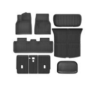 YYEFNMAZ Floor Mats Cargo Liners Compatible for Tesla Model Y Juniper 2025 5-Seat All Weather TPE Seatback Protection(9PCS Full Set)