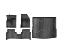 YYEFNMAZ Floor Mats Compatible for Audi Q4 E-tron 2022-2025 TPE All Weather Anti-Slip Rear Trunk Pad Cargo Liner Interior(LHD 4pcs set)