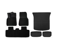 YYEFNMAZ Floor Mats Compatible for Tesla Model 3 Highland Model Y 2024 2025 Juniper Launch XPE Liners All-Weather Polyester Fabric(LHD-FT,For 3 24-25)