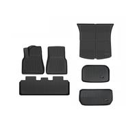YYEFNMAZ Floor Mats Compatible for Tesla Model 3 Y 2021-2024 5-Seater Custom Fit All Weather Heavy Duty TPE Accessories(Y TPE LHD 6PC)