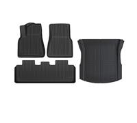 YYEFNMAZ Floor Mats Compatible for Tesla Model 3 Y 2021-2024 5-Seater Custom Fit All Weather Heavy Duty TPE Accessories(3 2024 TPE LHD 4PC)