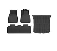 YYEFNMAZ Floor Mats Compatible for Tesla Model 3 Y 2021-2024 5-Seater Custom Fit All Weather Heavy Duty TPE Accessories(Y TPE RHD 4PC)