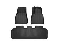 YYEFNMAZ Floor Mats Compatible for Tesla Model 3 Y 2021-2024 5-Seater Custom Fit All Weather Heavy Duty TPE Cargo Liner Trunk Accessories(3 2024 TPE RHD FT)