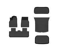 YYEFNMAZ Floor Mats Compatible for Tesla Model Y Juniper 2025 TPE Model 3 Highland 2024-2025 Luggage(Gold,Left hand drive)
